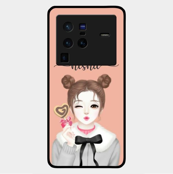 Candy Wink Customize Glass Case Cover For Vivo X80 Pro 5G