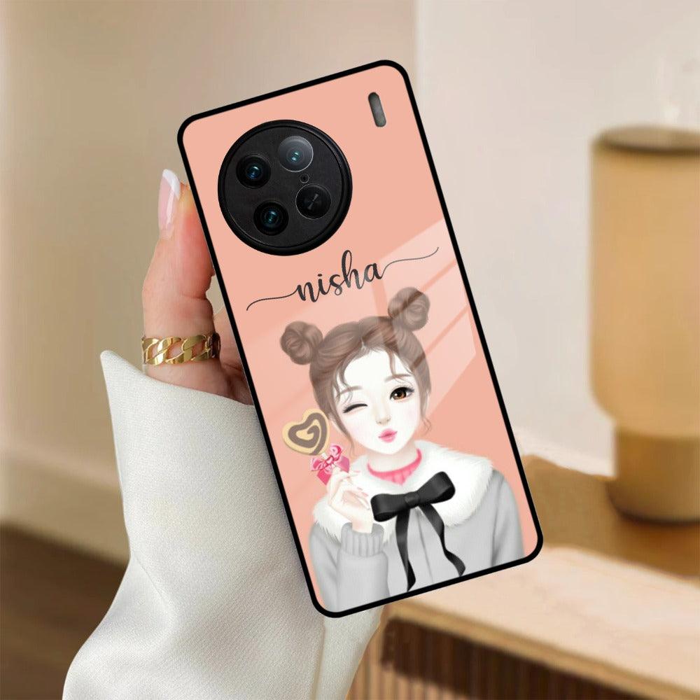 Candy Wink Customize Glass Case Cover For Vivo - ShopOnCliQ