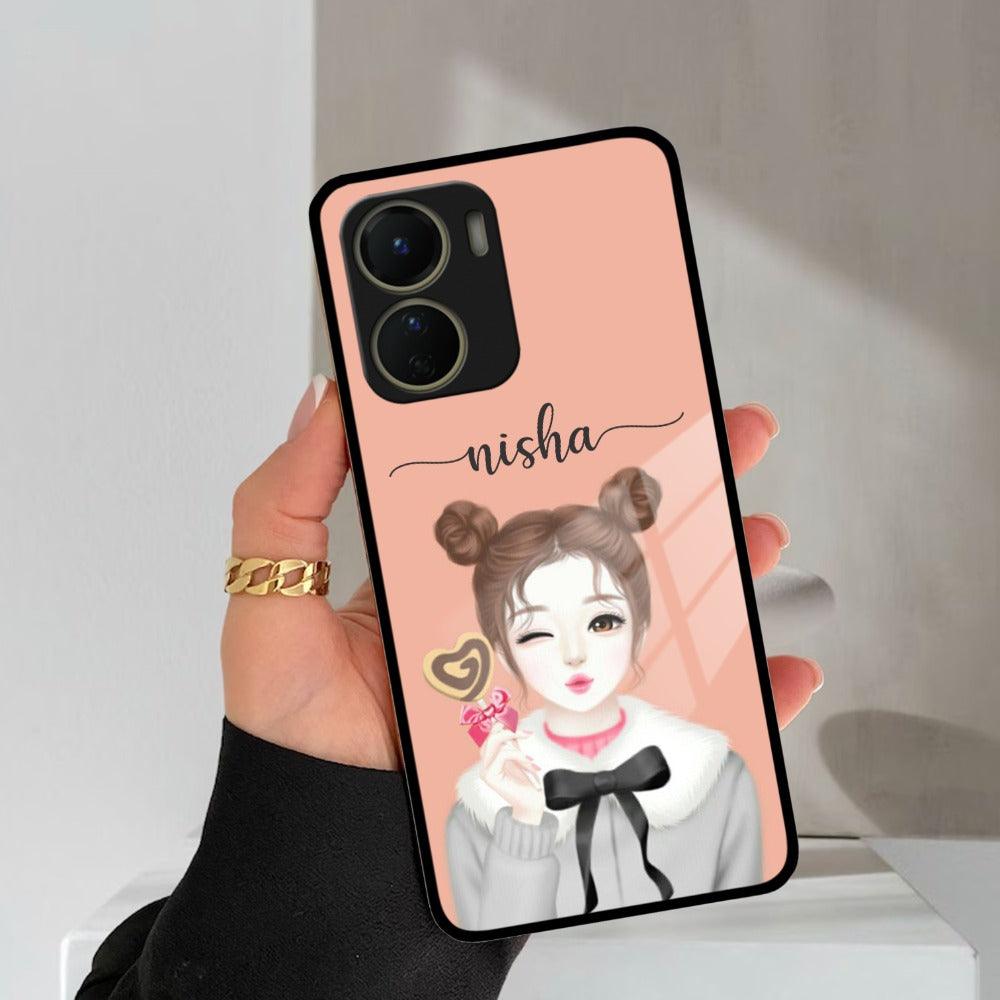 Candy Wink Customize Glass Case Cover For Vivo - ShopOnCliQ
