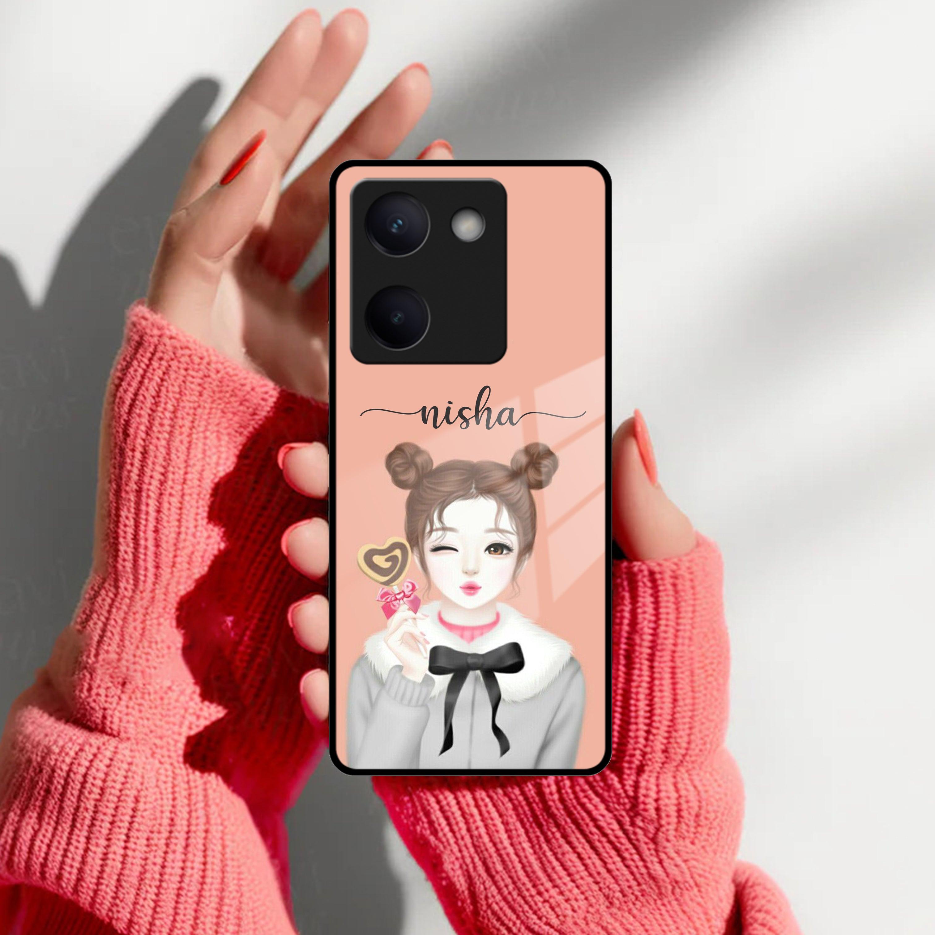 Candy Wink Customize Glass Case Cover For Vivo - ShopOnCliQ