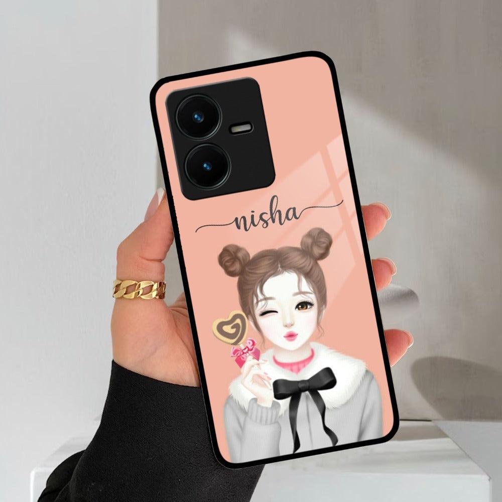 Candy Wink Customize Glass Case Cover For Vivo - ShopOnCliQ
