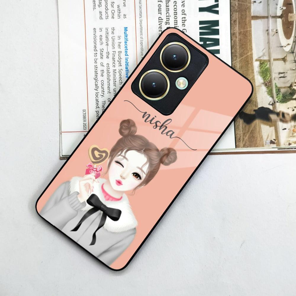 Candy Wink Customize Glass Case Cover For Vivo - ShopOnCliQ