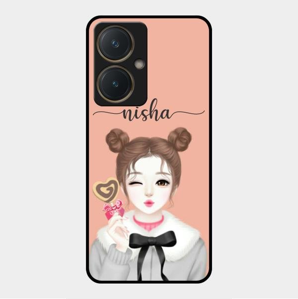 Candy Wink Customize Glass Case Cover For Vivo Y27