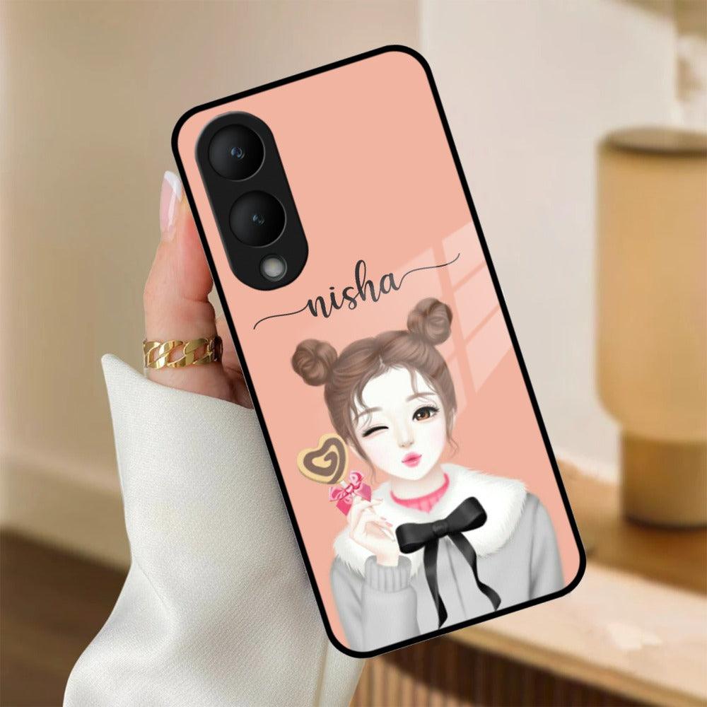 Candy Wink Customize Glass Case Cover For Vivo - ShopOnCliQ