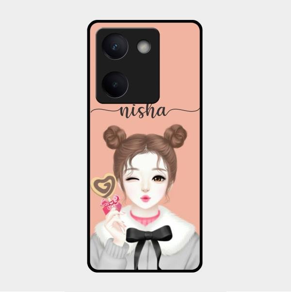 Candy Wink Customize Glass Case Cover For Vivo Y300 Plus 5G