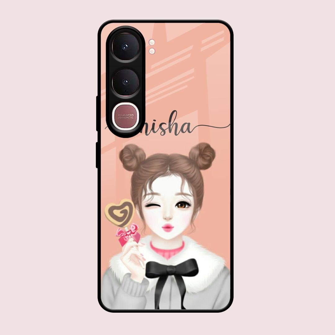 Candy Wink Customize Glass Case Cover For Vivo Y31 5G