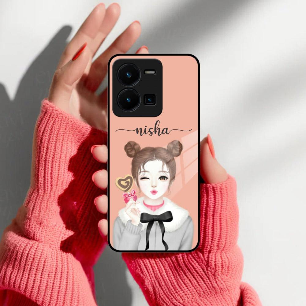 Candy Wink Customize Glass Case Cover For Vivo - ShopOnCliQ