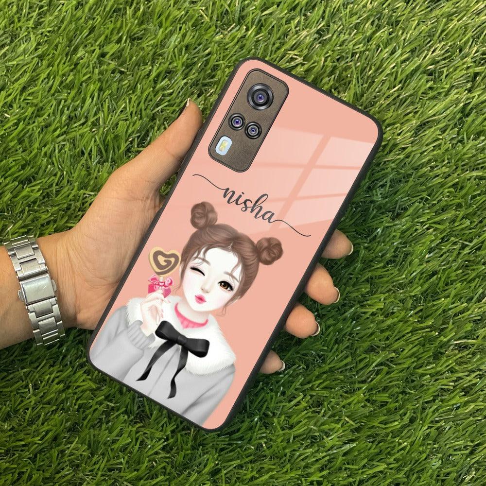 Candy Wink Customize Glass Case Cover For Vivo - ShopOnCliQ