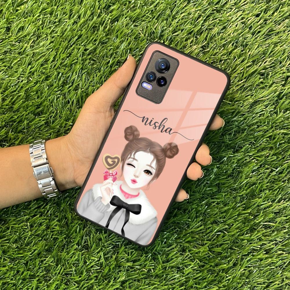 Candy Wink Customize Glass Case Cover For Vivo - ShopOnCliQ