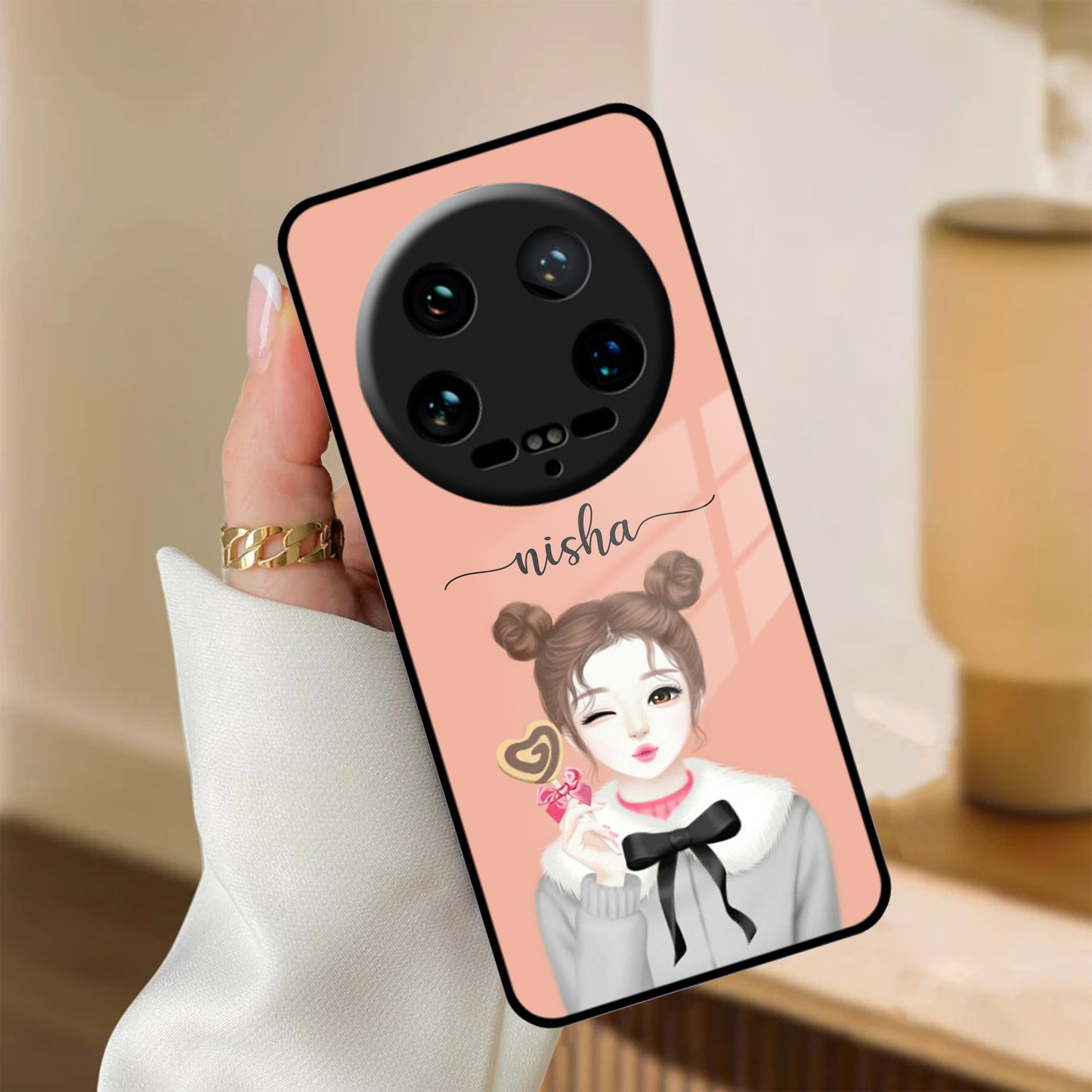 Candy Wink Customize Glass Case Cover For Redmi/Xiaomi