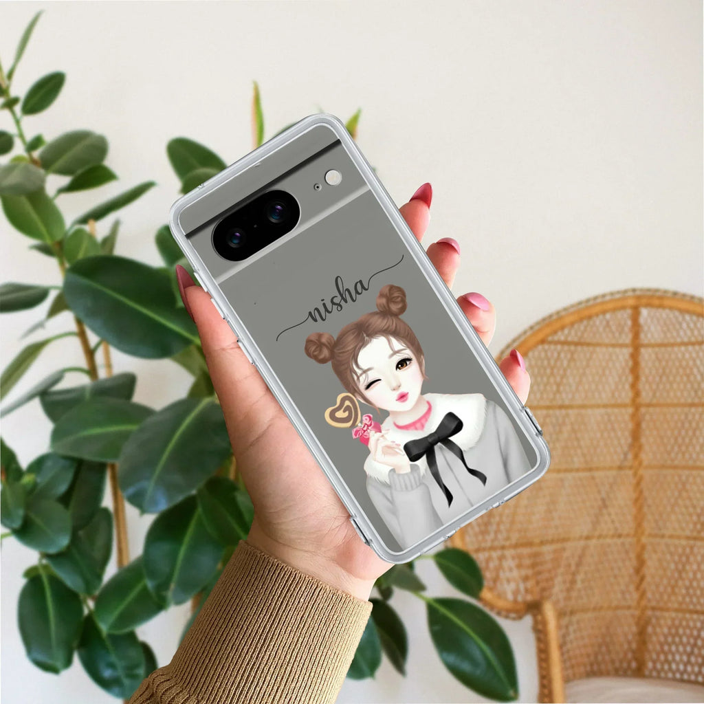 Candy Wink Customize Anti Yellow Case For Google Pixel 8 5G