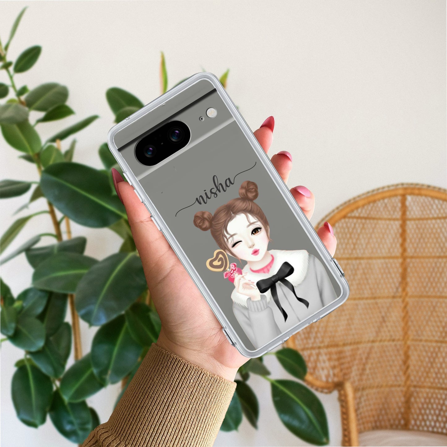 Candy Wink Customize Transparent Silicon Case For Google