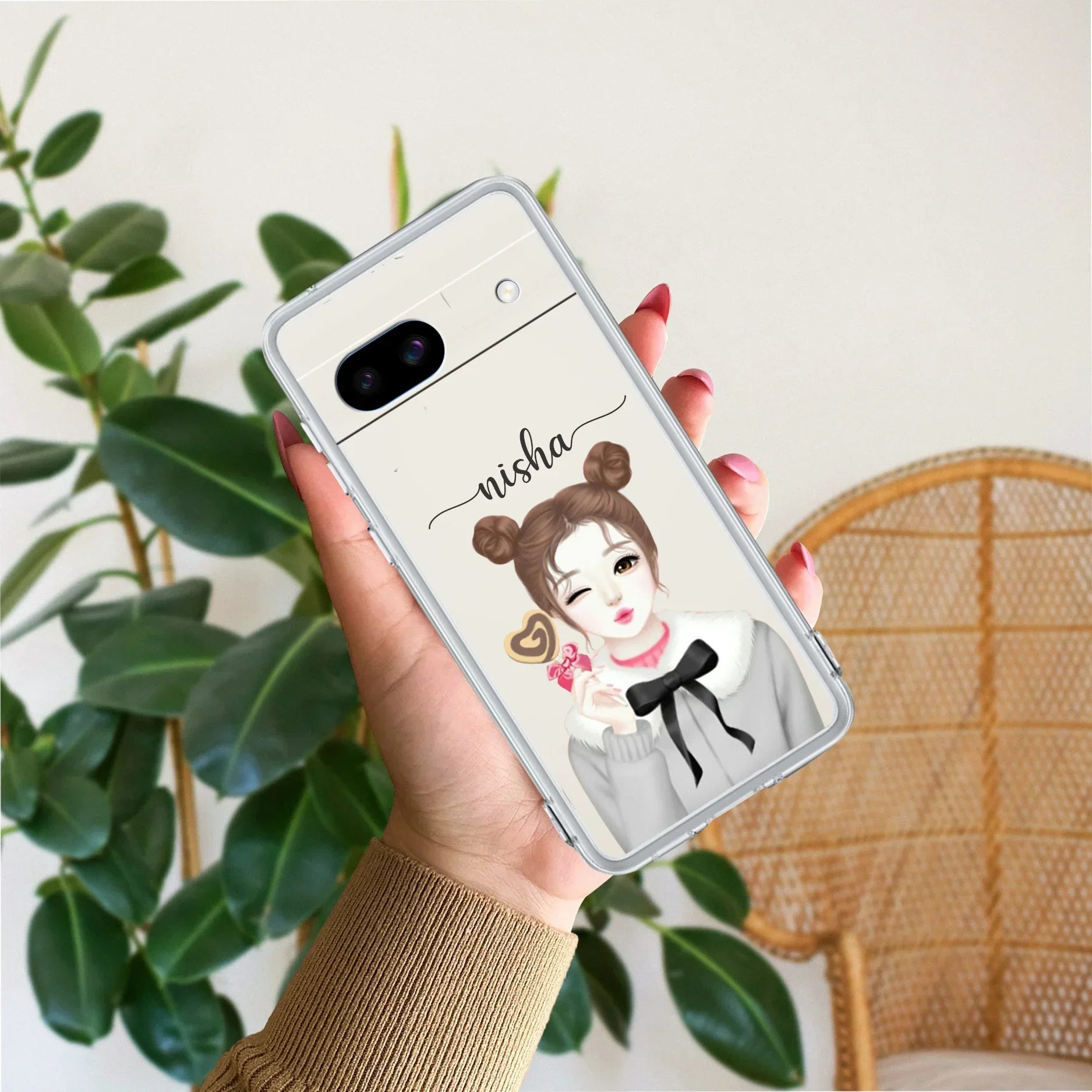 Candy Wink Customize Anti Yellow Case For Google Pixel 8a 5G