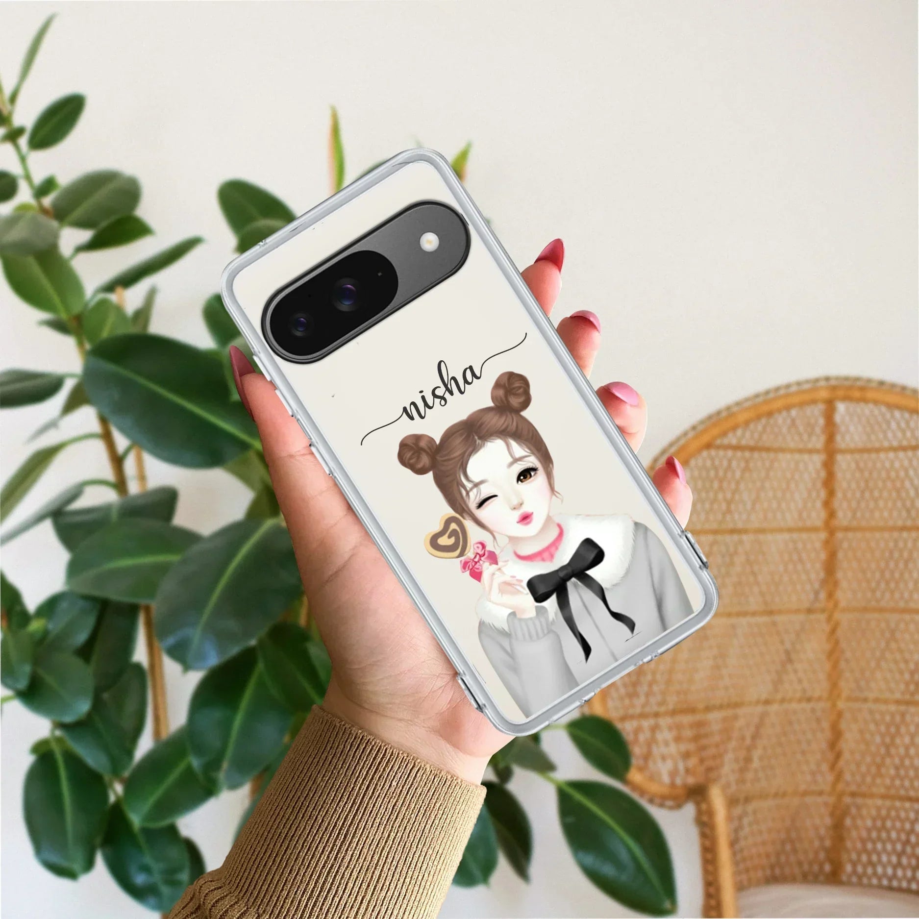 Candy Wink Customize Transparent Silicon Case For Google Pixel 9
