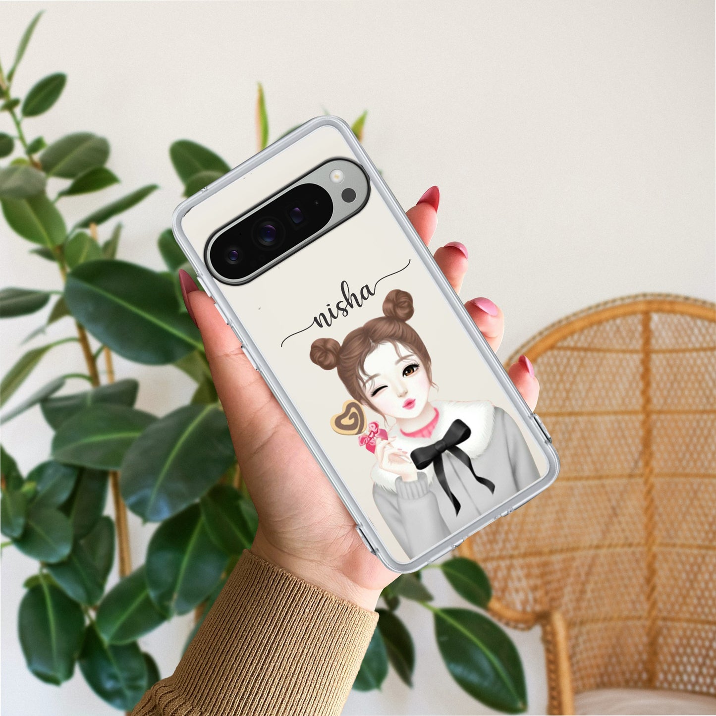Candy Wink Customize Transparent Silicon Case For Google