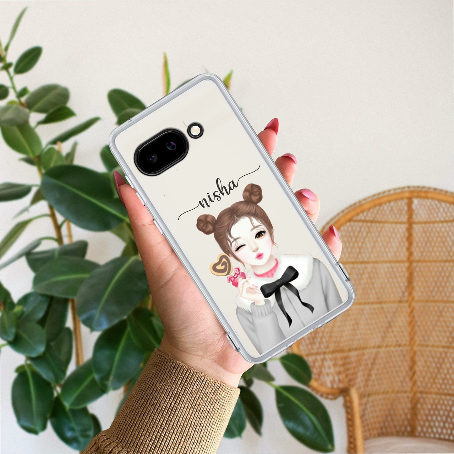 Candy Wink Customize Transparent Silicon Case For Google