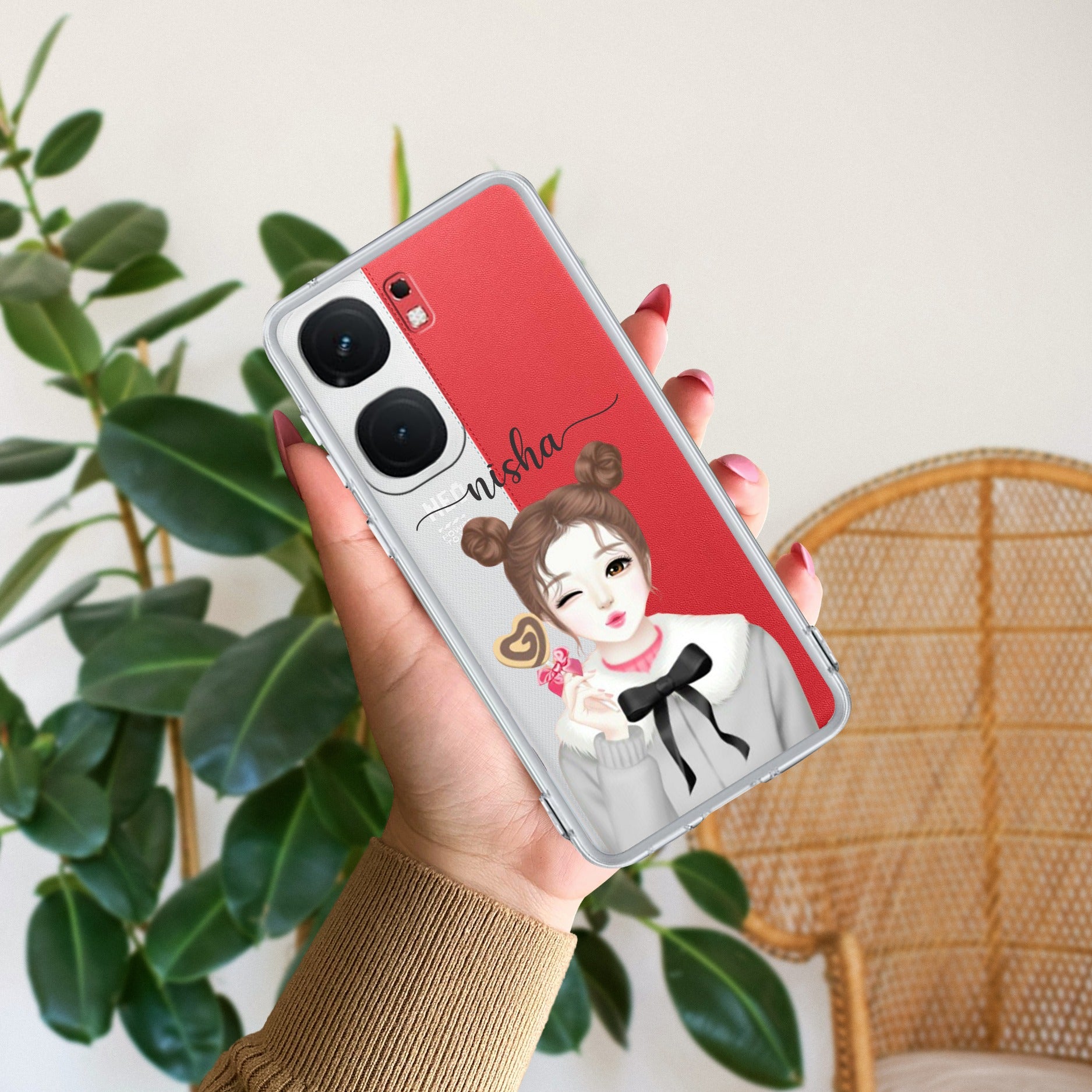 Candy Wink Customize Transparent Silicon Case For iQOO Neo 9 Pro 5G