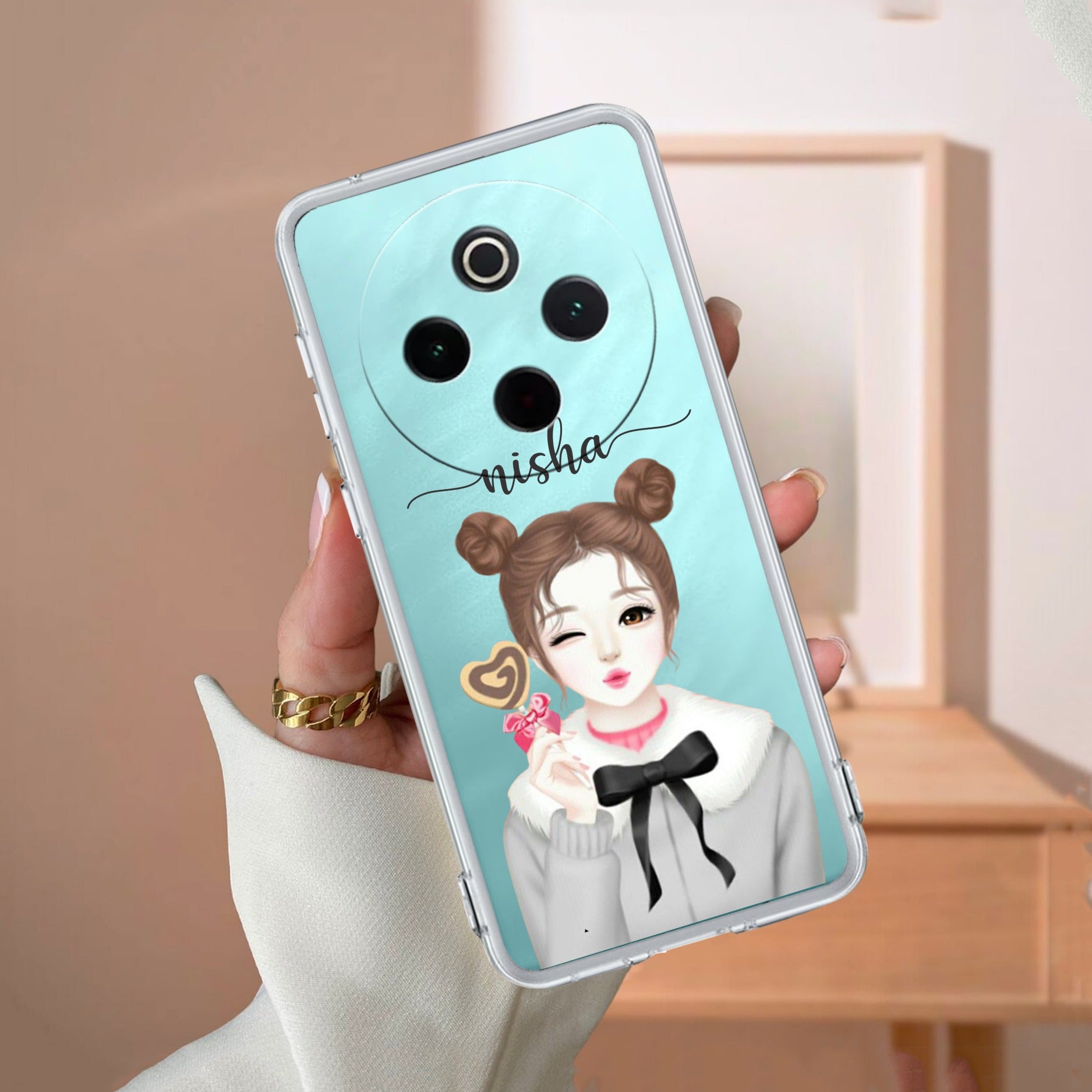 Candy Wink Customize Transparent Silicon Case For iQOO - ShopOnCliQ