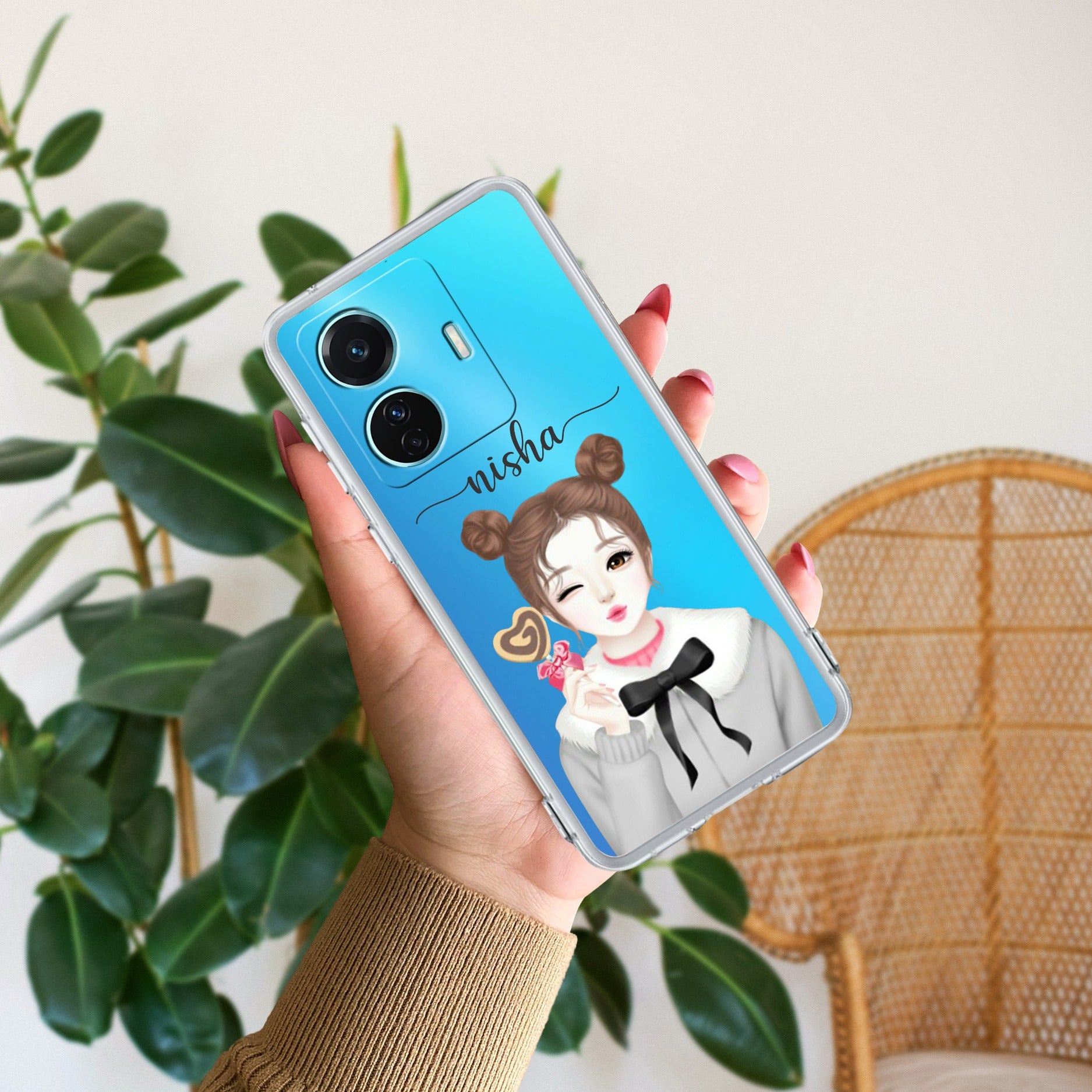 Candy Wink Customize Transparent Silicon Case For Vivo T2 Pro 5G