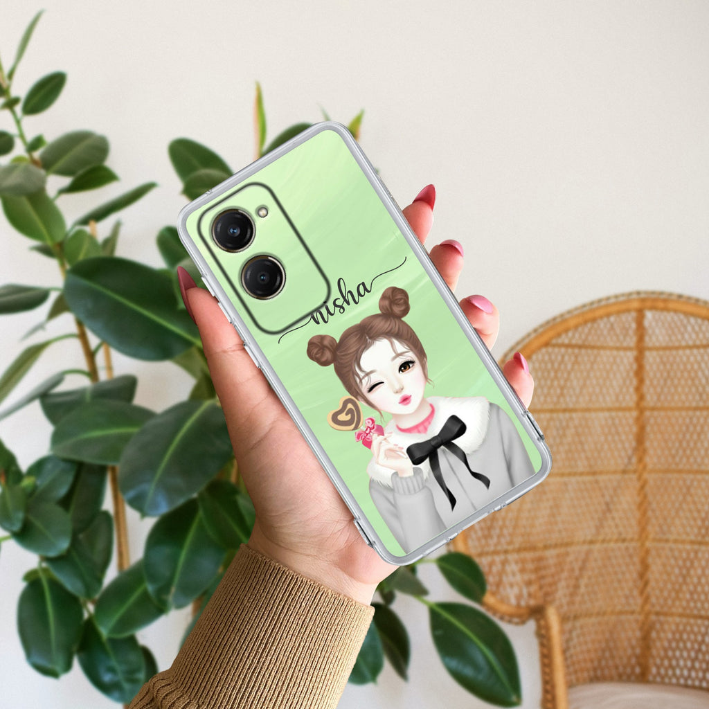 Candy Wink Customize Transparent Silicon Case For Vivo