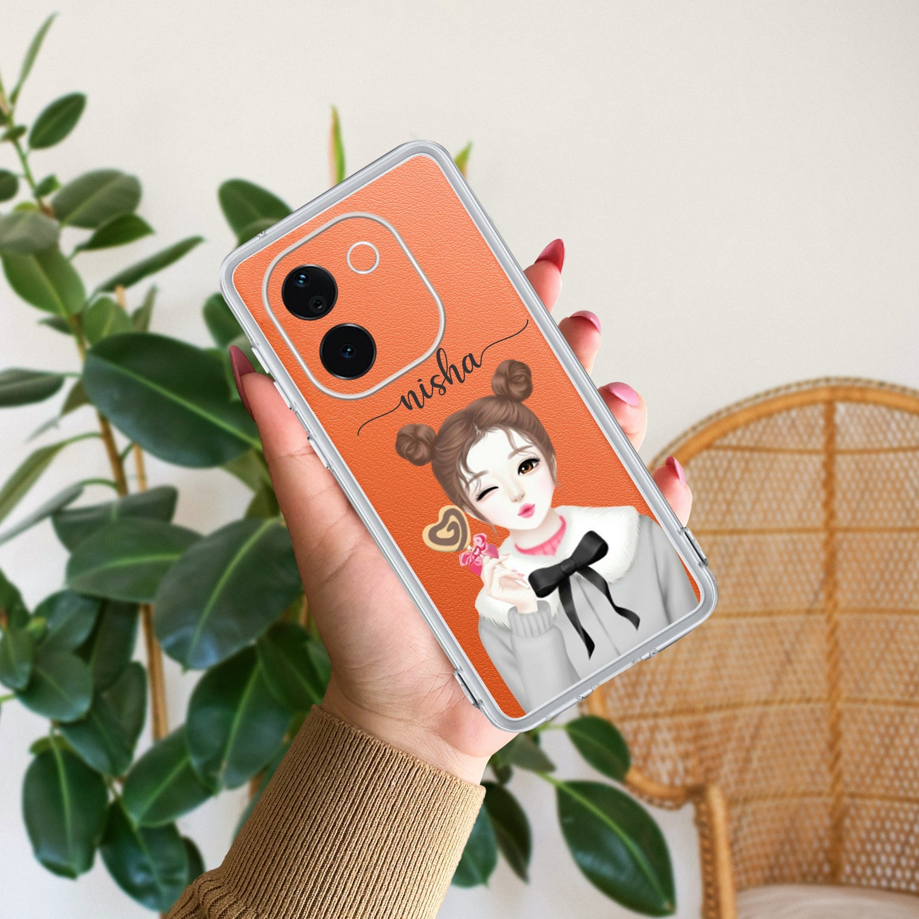 Candy Wink Customize Transparent Silicon Case For Vivo