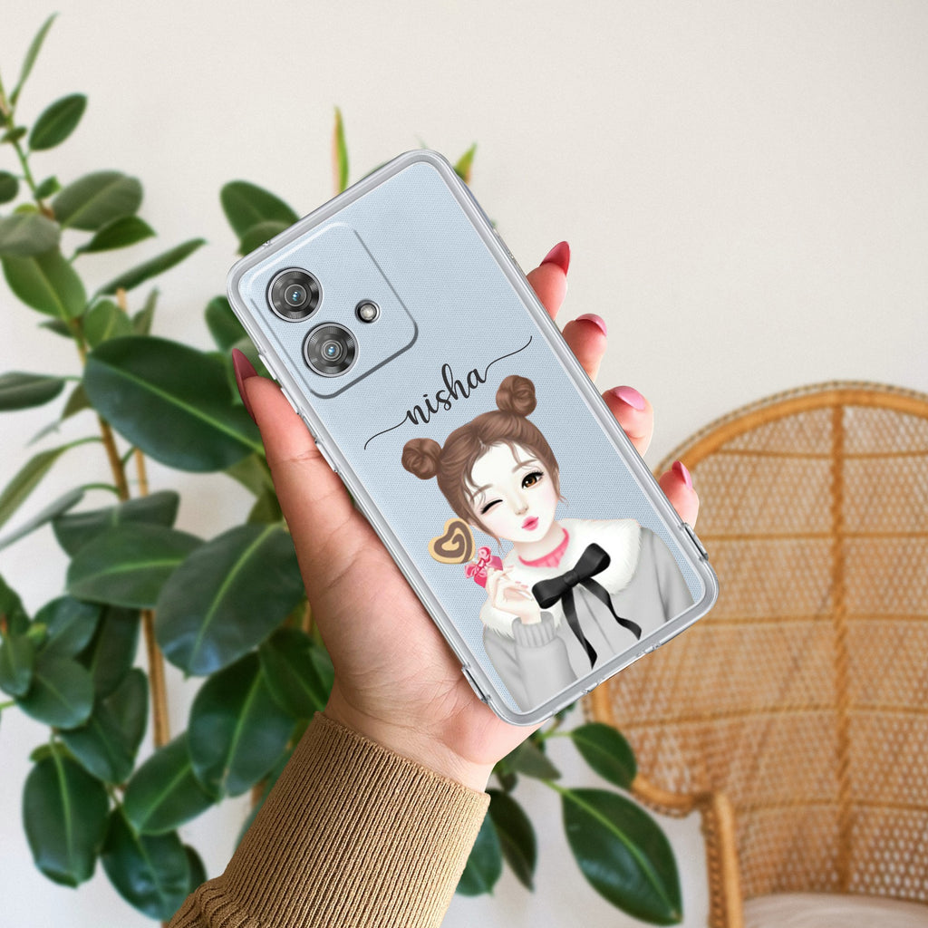 Candy Wink Customize Anti Yellow Case For Motorola Edge 40 Neo 5G