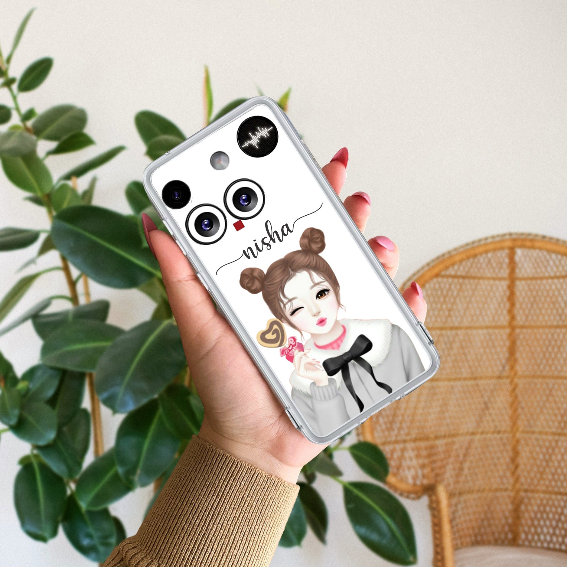 Candy Wink Customize Transparent Silicon Case For Nothing Phone 3