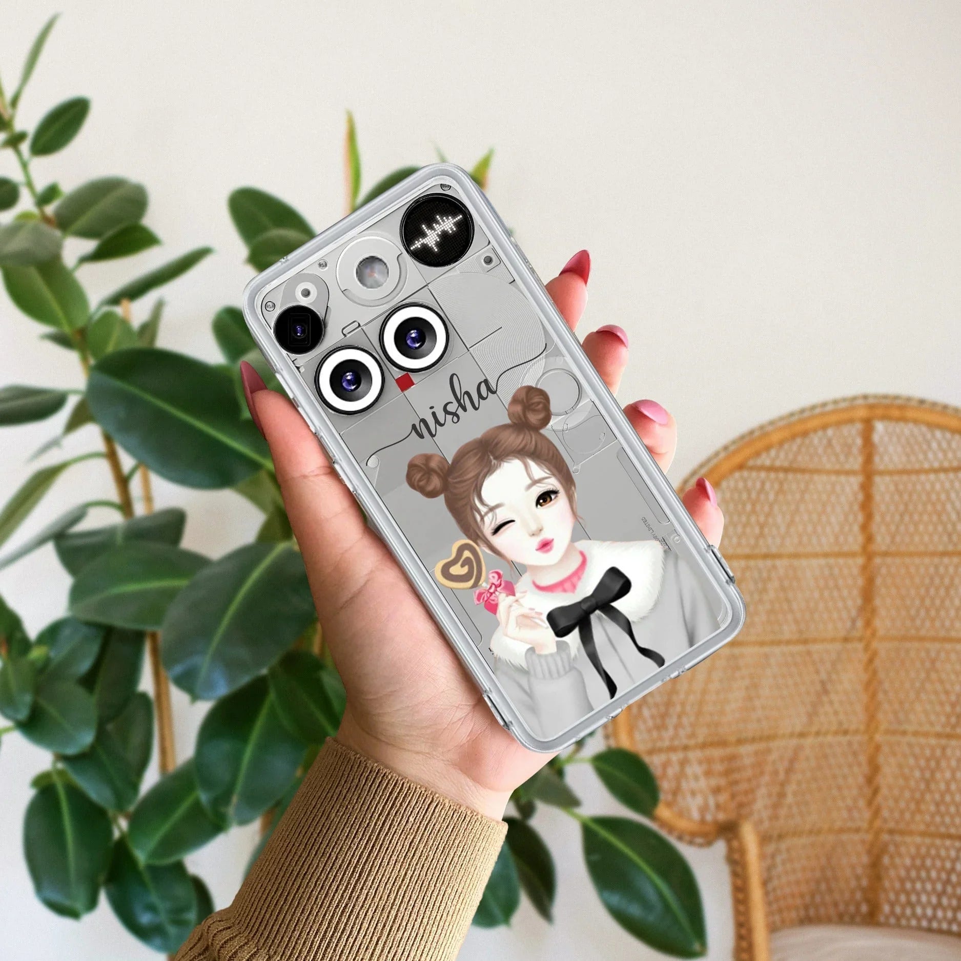 Candy Wink Customize Transparent Silicon Case For Nothing - ShopOnCliQ
