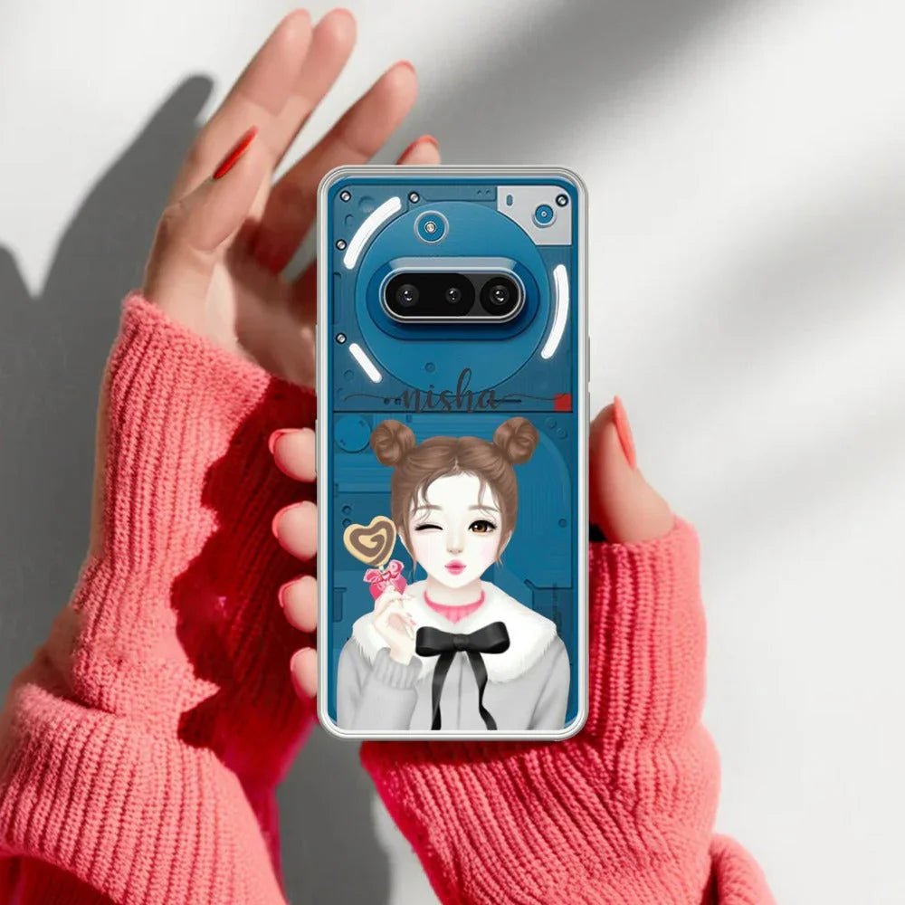 Candy Wink Customize Transparent Silicon Case For Nothing - ShopOnCliQ
