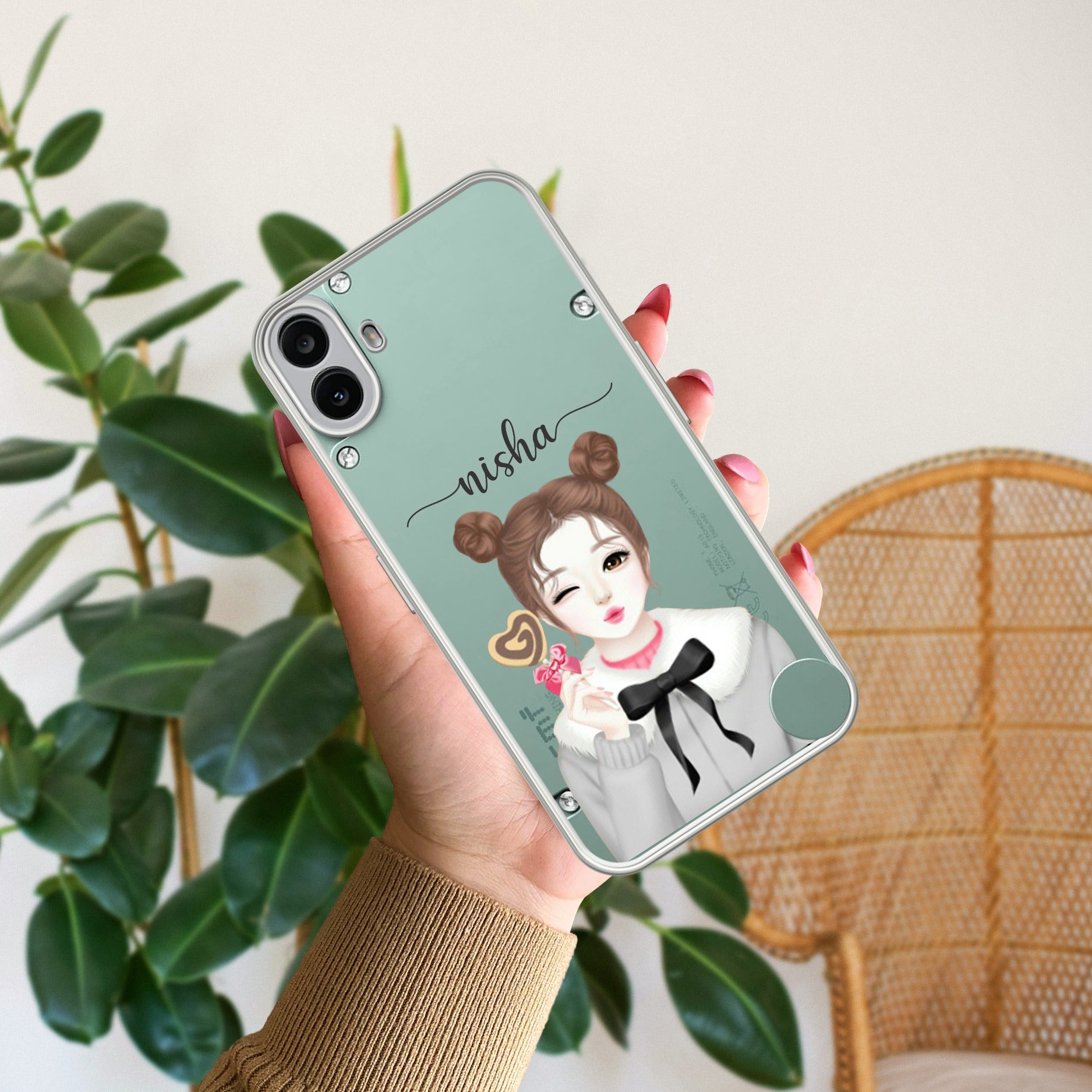 Candy Wink Customize Anti Yellow Case For CMF Nothing Phone 1 5G