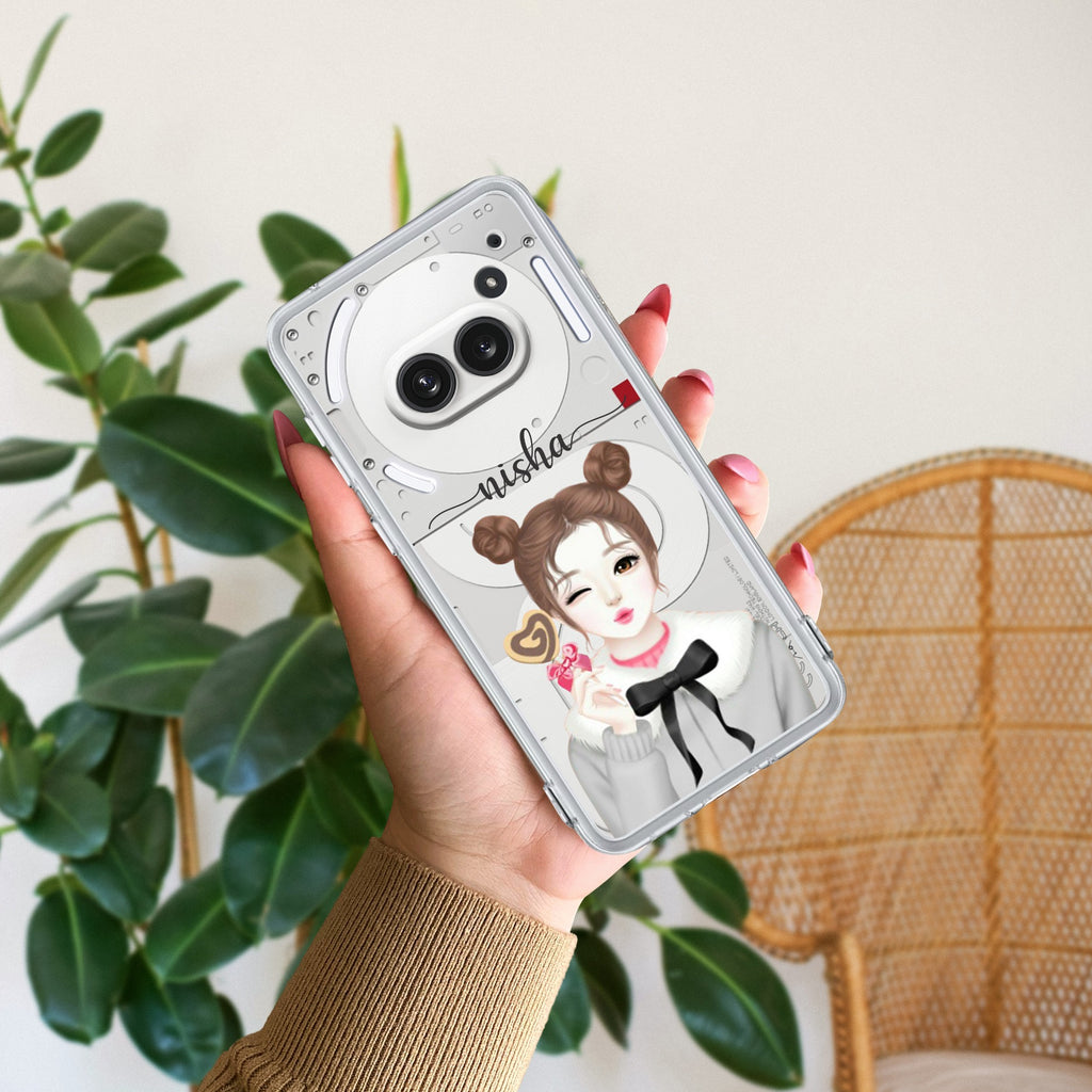 Candy Wink Customize Anti Yellow Case For Nothing Phone 2a 5G