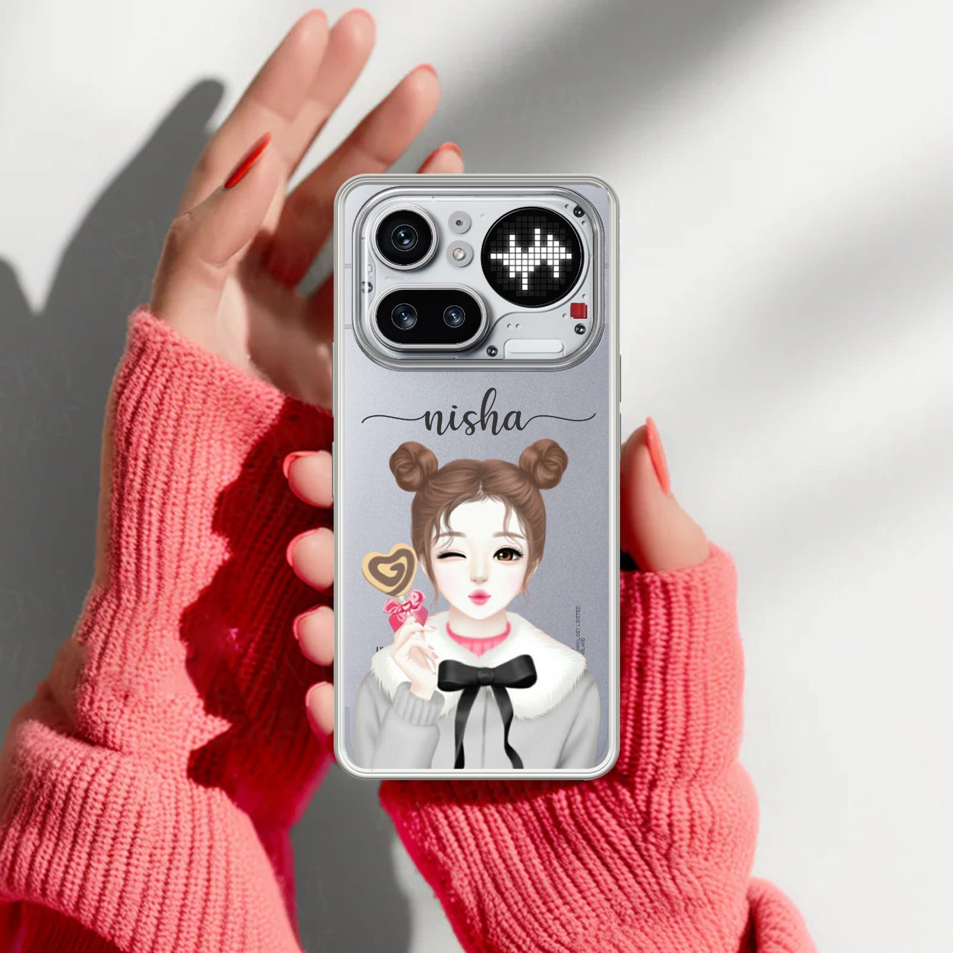 Candy Wink Customize Transparent Silicon Case For Nothing
