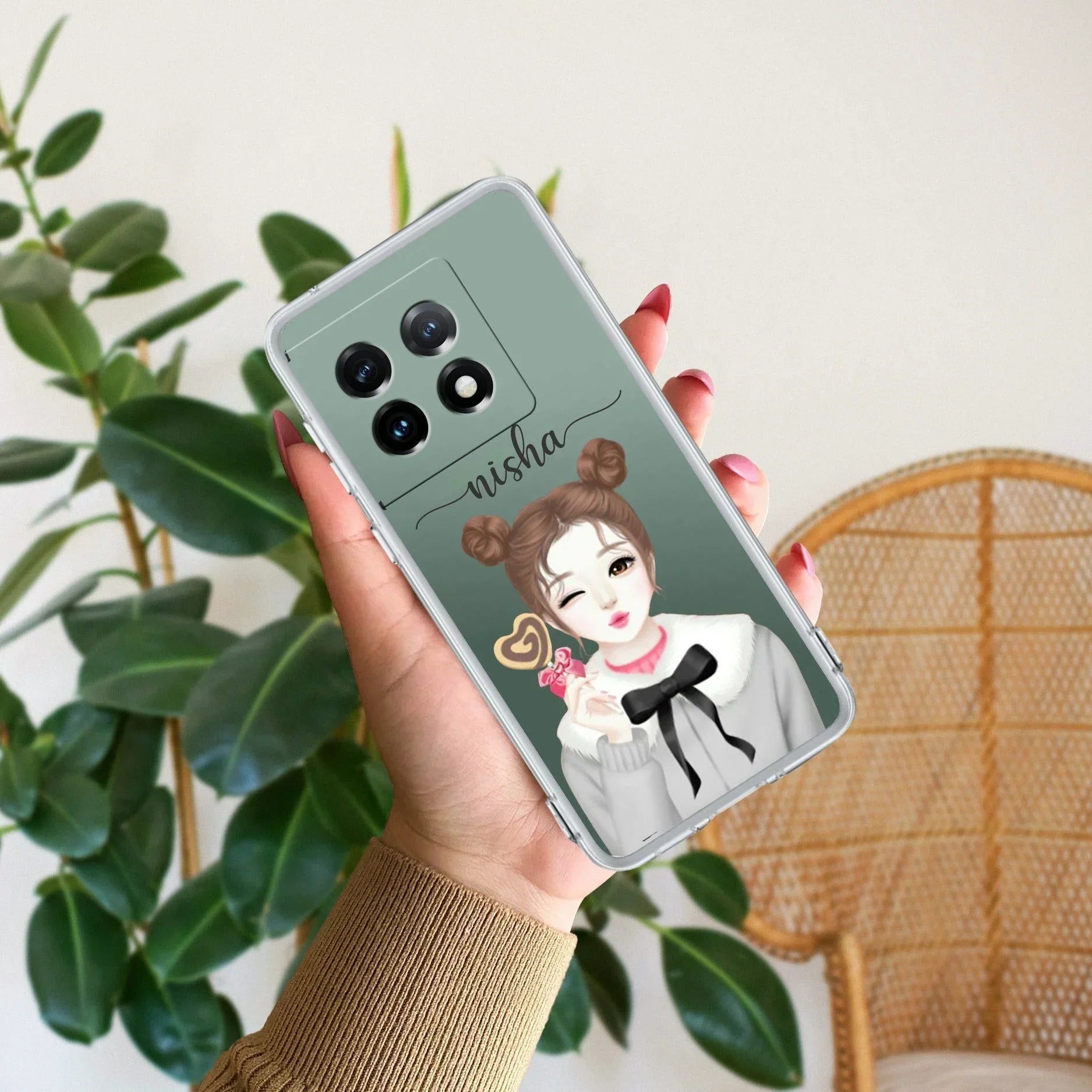 Candy Wink Customize Transparent Silicon Case For OnePlus 11 5G