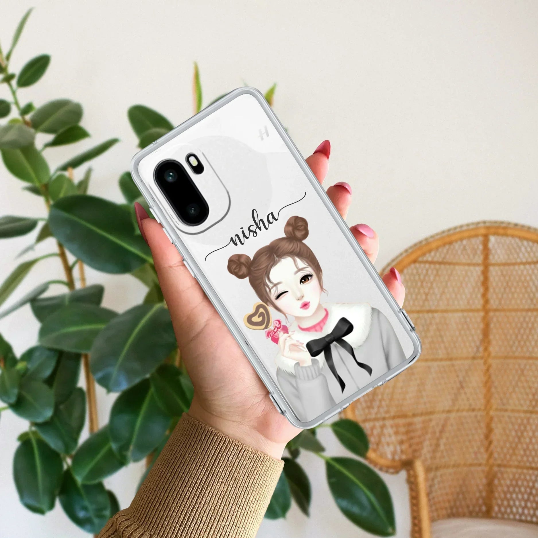 Candy Wink Customize Transparent Silicon Case For OnePlus