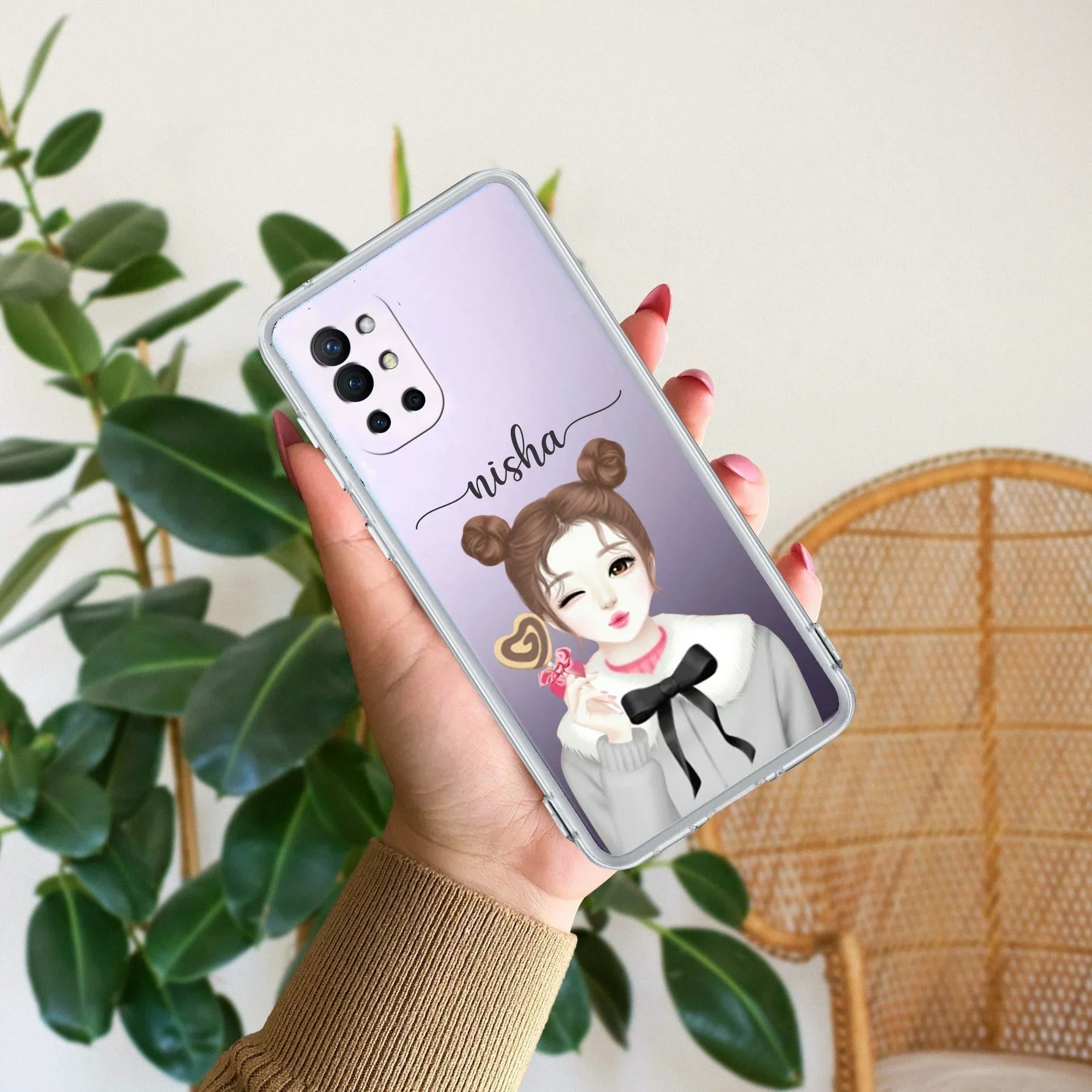 Candy Wink Customize Transparent Silicon Case For OnePlus