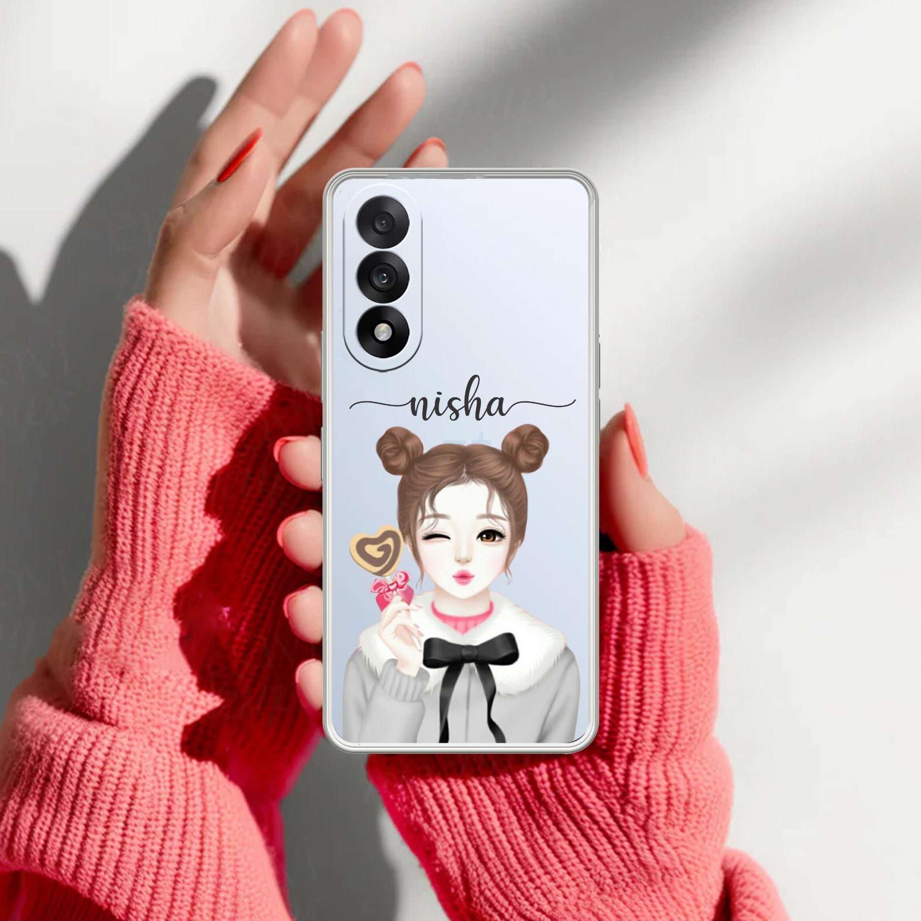 Candy Wink Customize Transparent Silicon Case For OnePlus