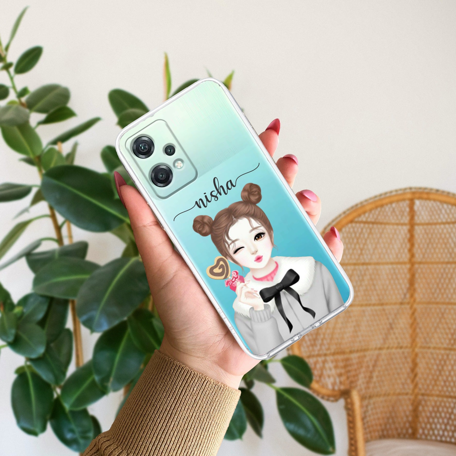 Candy Wink Customize Transparent Silicon Case For OnePlus