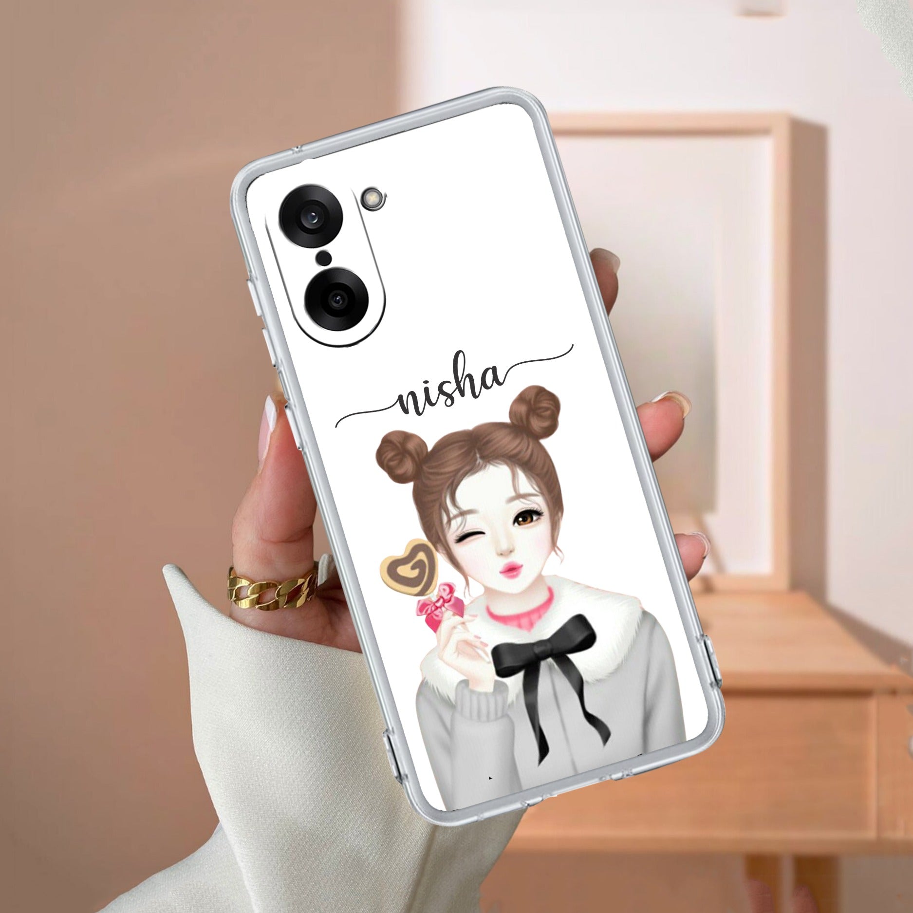 Candy Wink Customize Transparent Silicon Case For OnePlus
