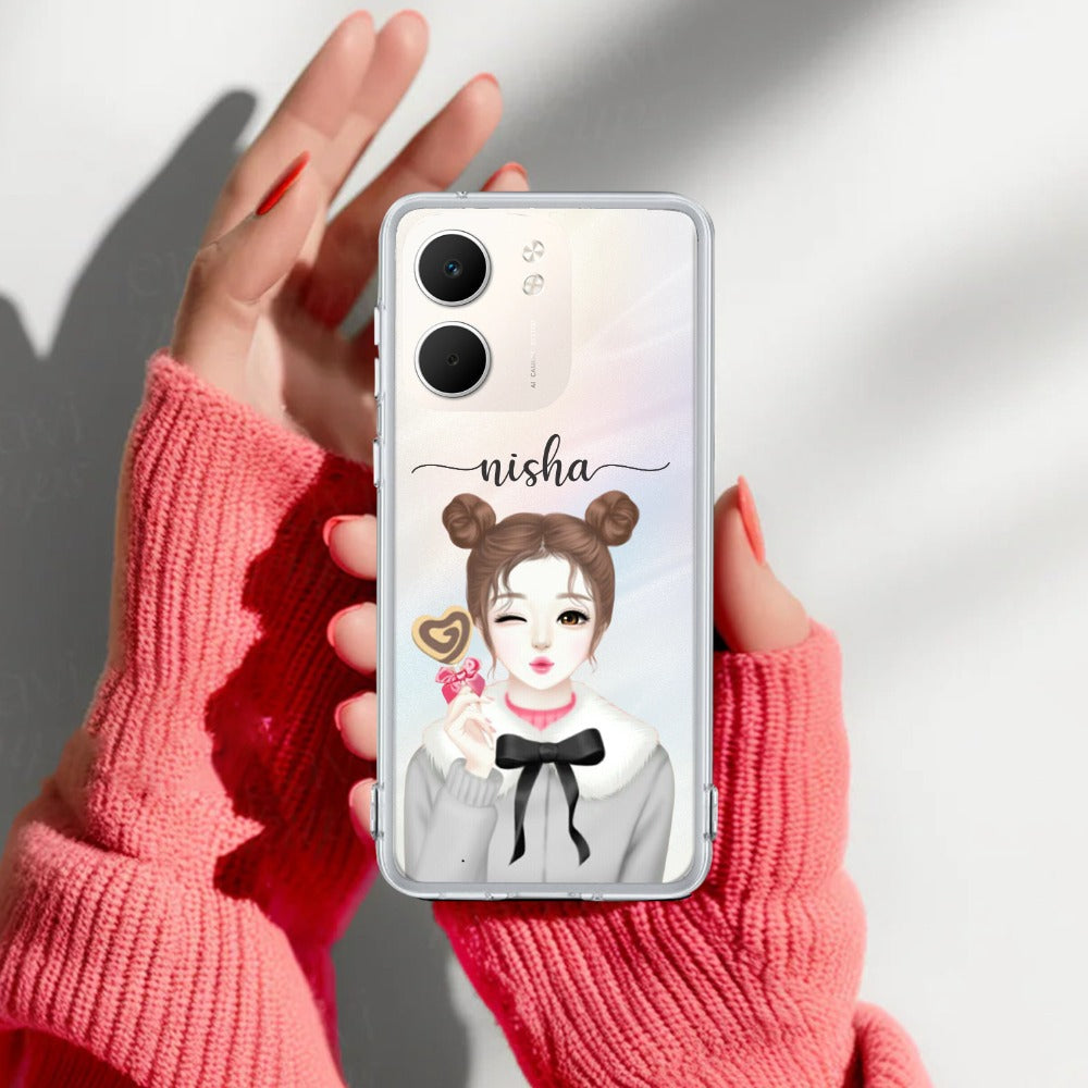 Candy Wink Customize Transparent Silicon Case For Oppo