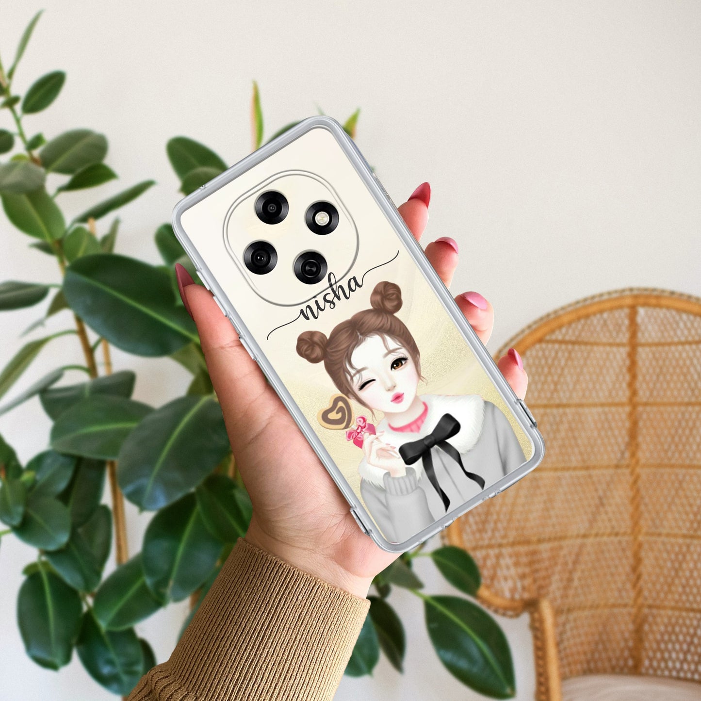 Candy Wink Customize Transparent Silicon Case For Oppo