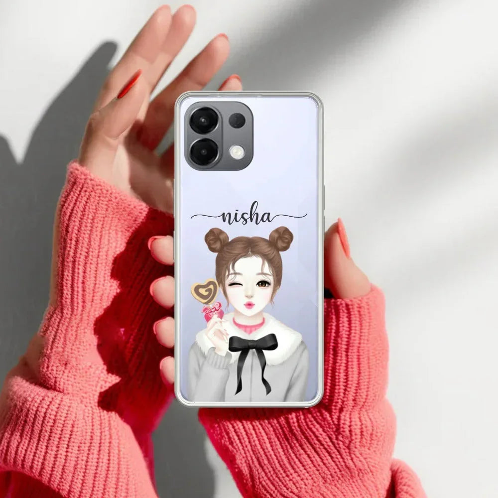 Candy Wink Customize Transparent Silicon Case For Oppo Reno 11 5G
