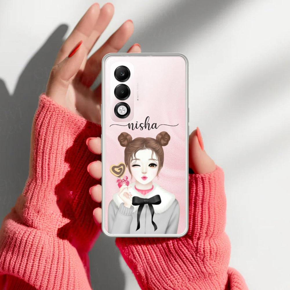 Candy Wink Customize Transparent Silicon Case For Oppo