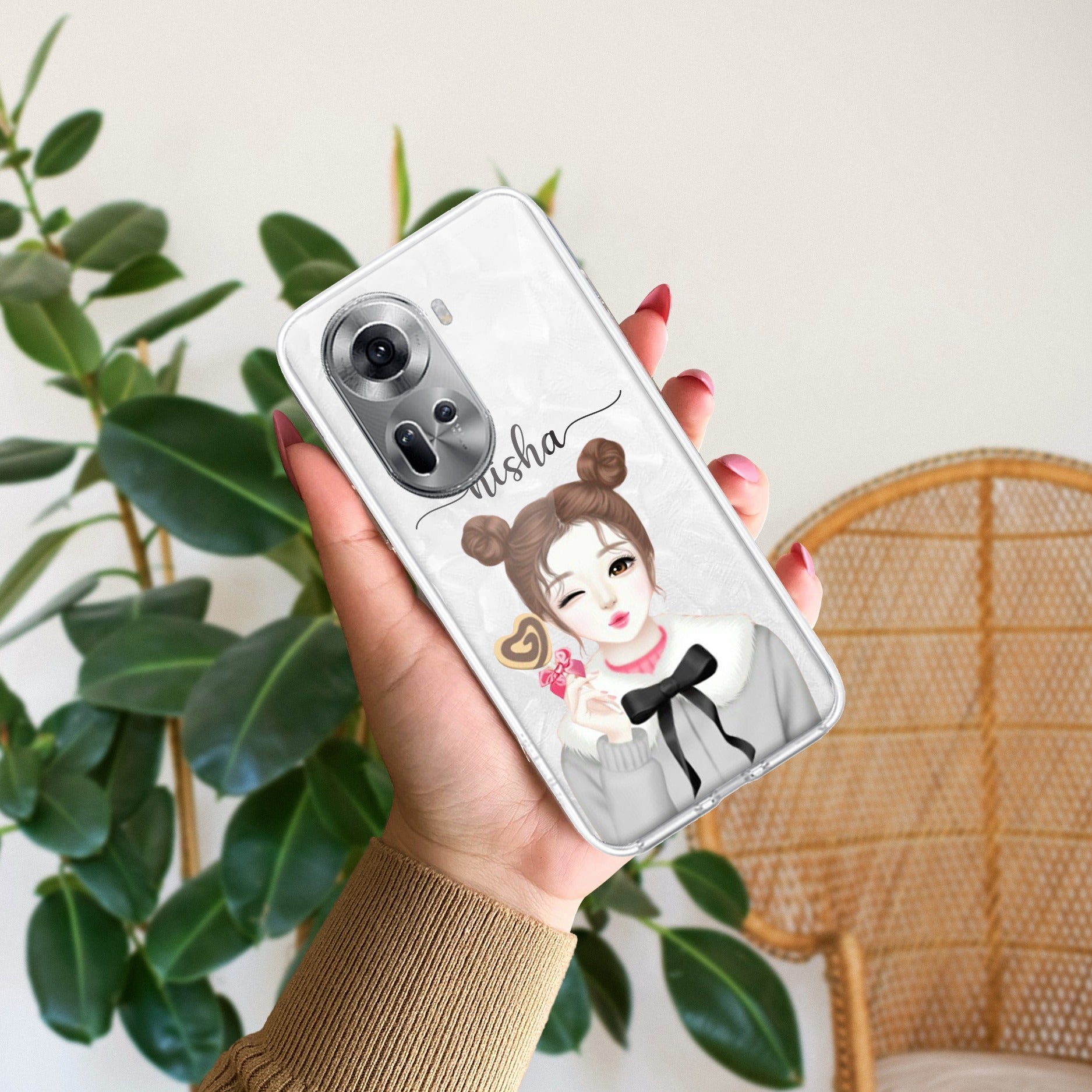 Candy Wink Customize Anti Yellow Case For Oppo Reno 11 5G