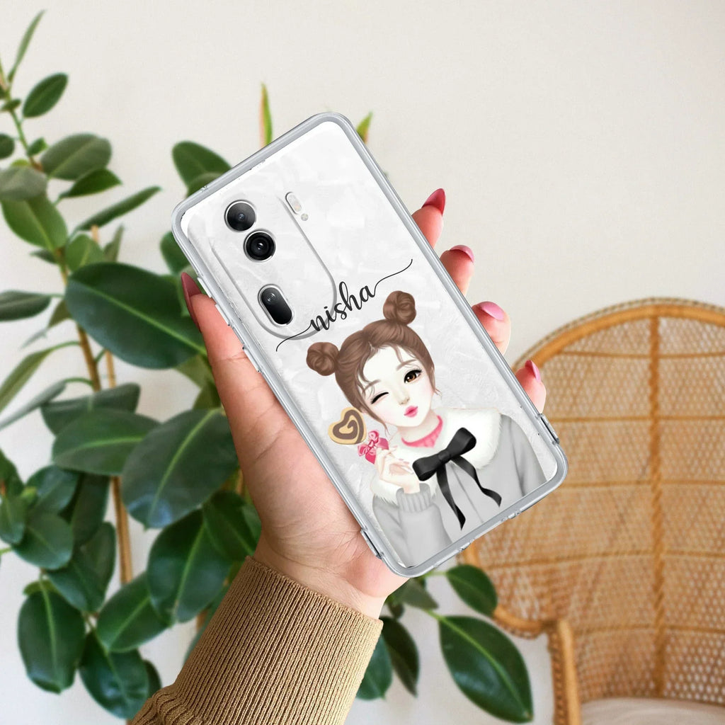 Candy Wink Customize Anti Yellow Case For Oppo Reno 11 Pro 5G