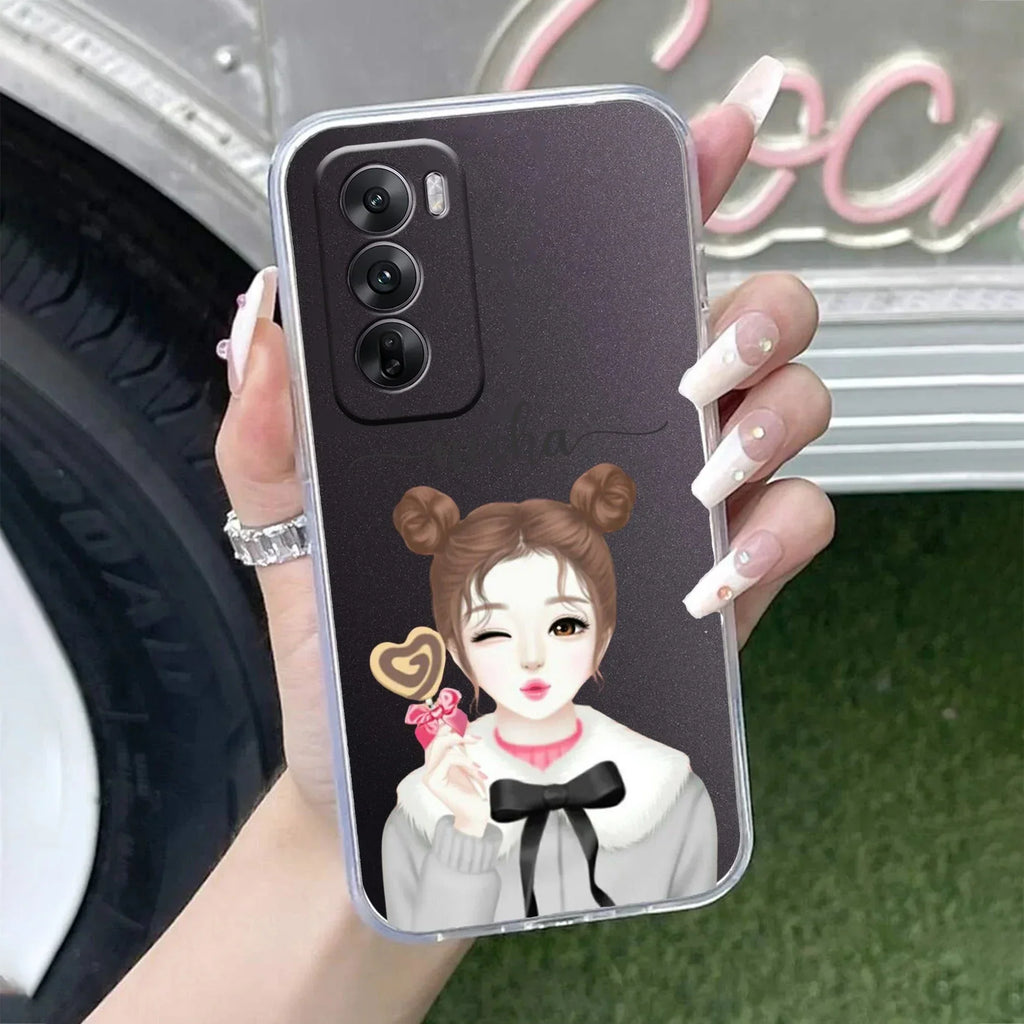 Candy Wink Customize Anti Yellow Case For Oppo Reno 12 Pro 5G