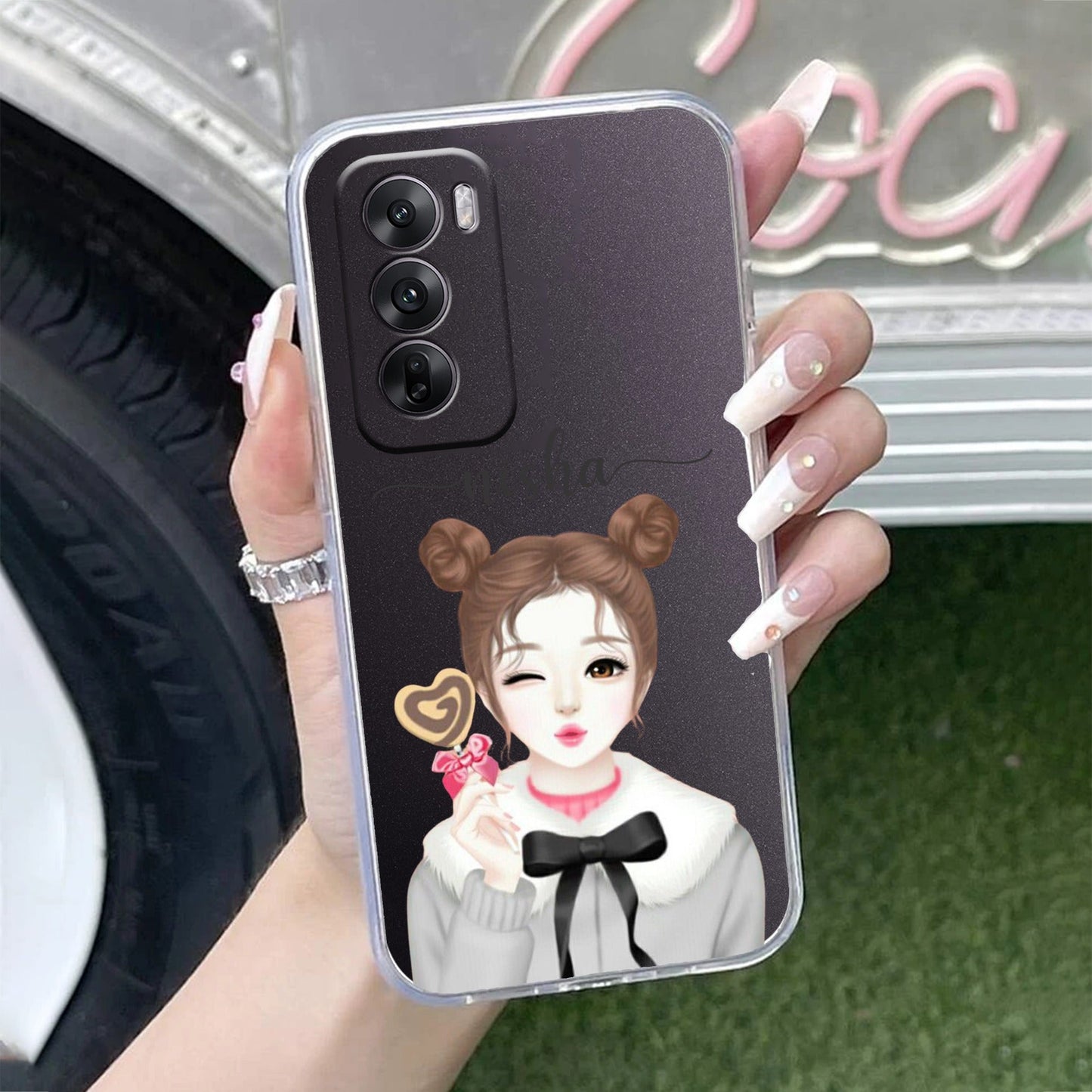 Candy Wink Customize Transparent Silicon Case For Oppo