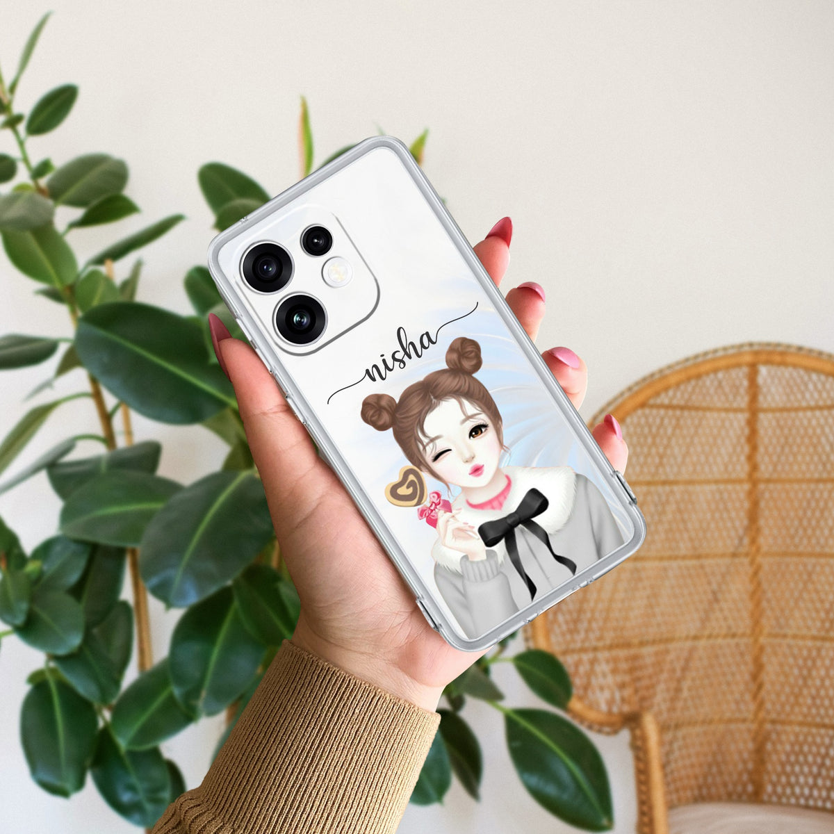 Candy Wink Customize Anti Yellow Case For Oppo Reno 16 5G