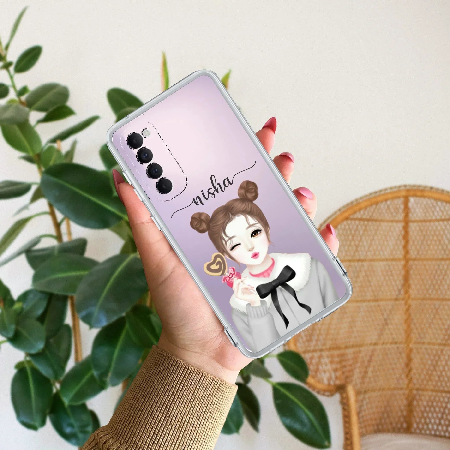Candy Wink Customize Anti Yellow Case For Oppo Reno 4 Pro