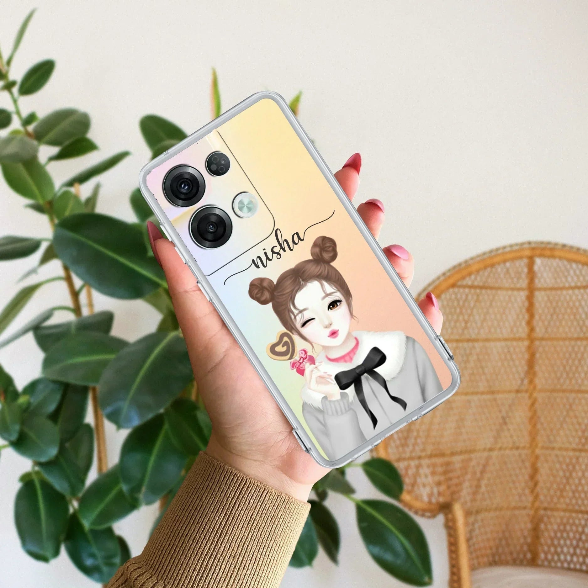 Candy Wink Customize Anti Yellow Case For Oppo Reno 8 5G