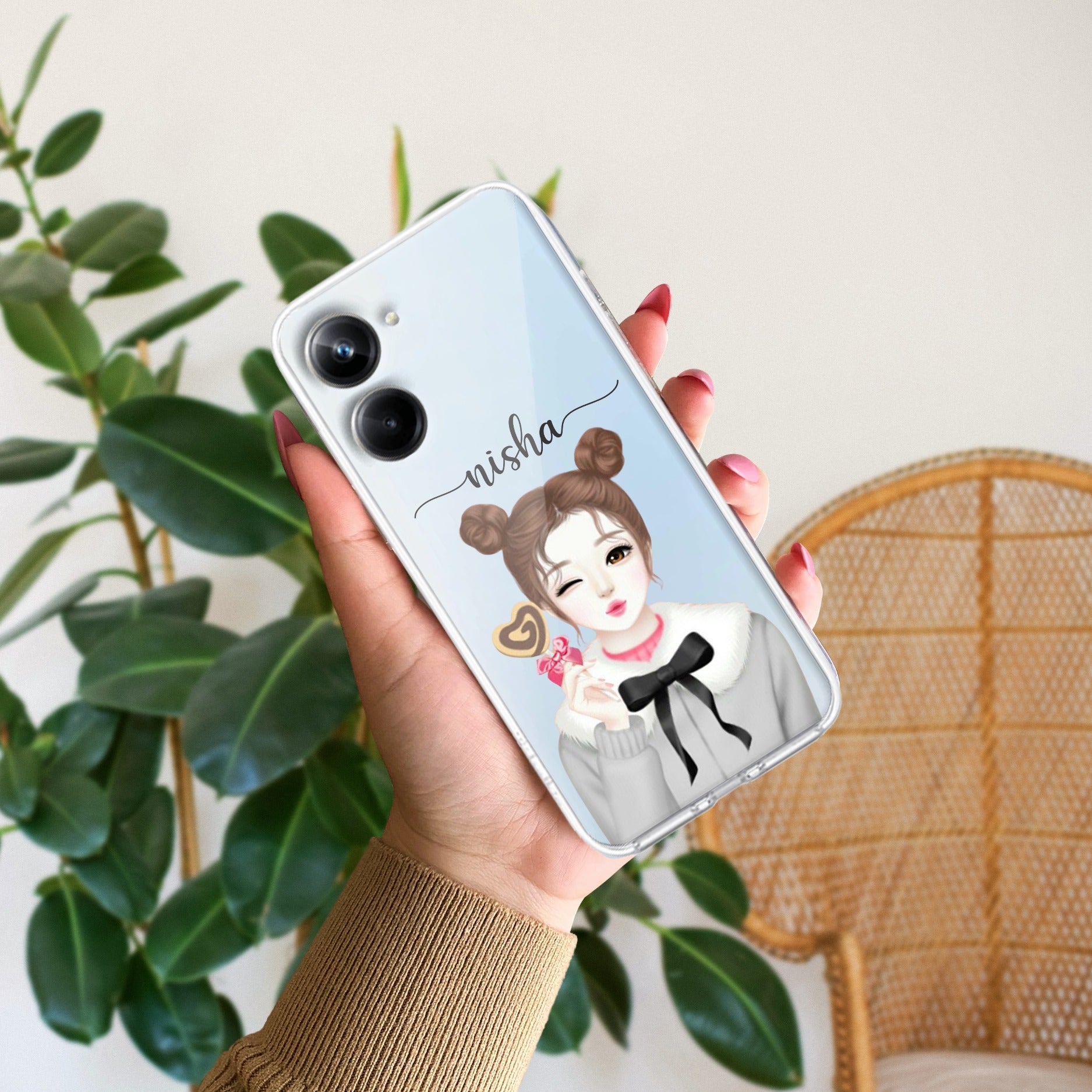 Candy Wink Customize Anti Yelllow Case For Realme 10 Pro 5G